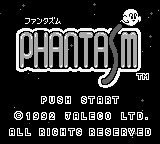 Phantasm (Japan) Title Screen